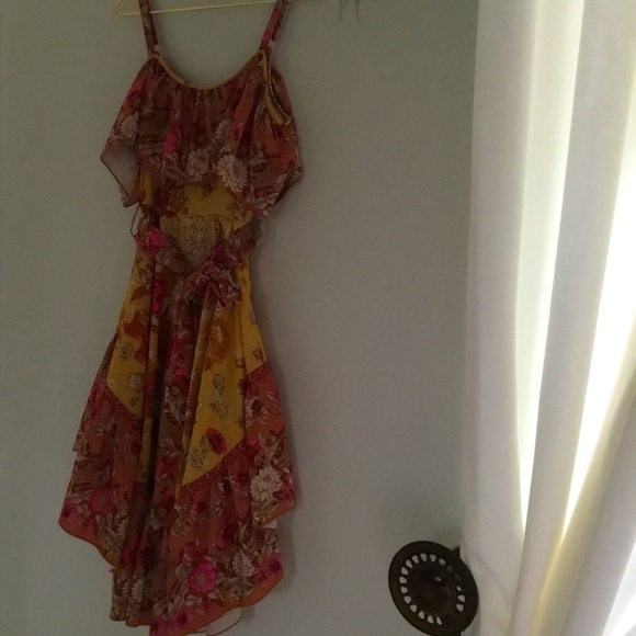 Lucky Leaves Brand Floral Ruffle Printed Dress - Picture 5 of 14